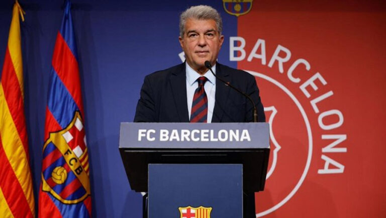 Laporta: «El Madrid, cuando está en dificultades, tiene ayudas arbitrales»